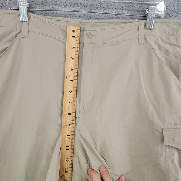 Columbia PFG Convertible Pants Size L Tan Outdoors Omni Shade Hiking - Picture 8 of 8